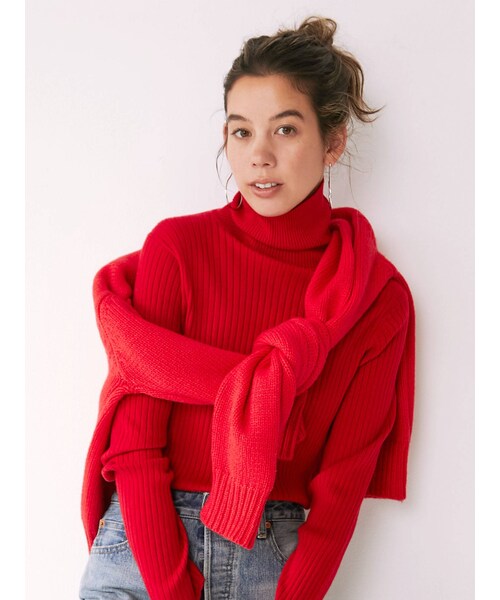 Ungrid（アングリッド）の「ウォッシャブルタートルニット（ニット/セーター・ピンク/イエロー/ライトグリーン・F）」の21枚目の写真