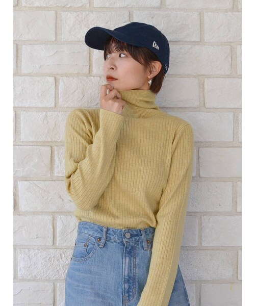 Ungrid（アングリッド）の「ウォッシャブルタートルニット（ニット/セーター・ピンク/イエロー/ライトグリーン・F）」の13枚目の写真