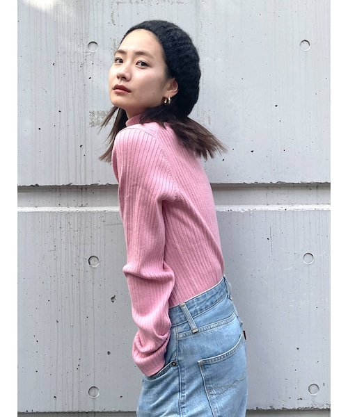 Ungrid（アングリッド）の「ウォッシャブルタートルニット（ニット/セーター・ピンク/イエロー/ライトグリーン・F）」の11枚目の写真