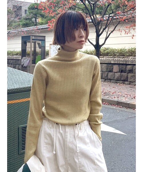 Ungrid（アングリッド）の「ウォッシャブルタートルニット（ニット/セーター・ピンク/イエロー/ライトグリーン・F）」の17枚目の写真