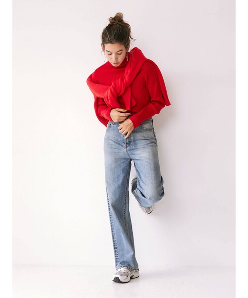 Ungrid（アングリッド）の「ウォッシャブルタートルニット（ニット/セーター・ピンク/イエロー/ライトグリーン・F）」の22枚目の写真