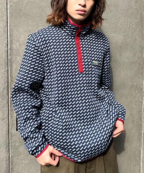 CIAOPANIC(チャオパニック)の「【L.L.Bean/エル・エル・ビーン】ビーンズセーター/フリースプルオーバー(その他トップス・メンズ・ブラック/ネイビー・M)」の2枚目の写真