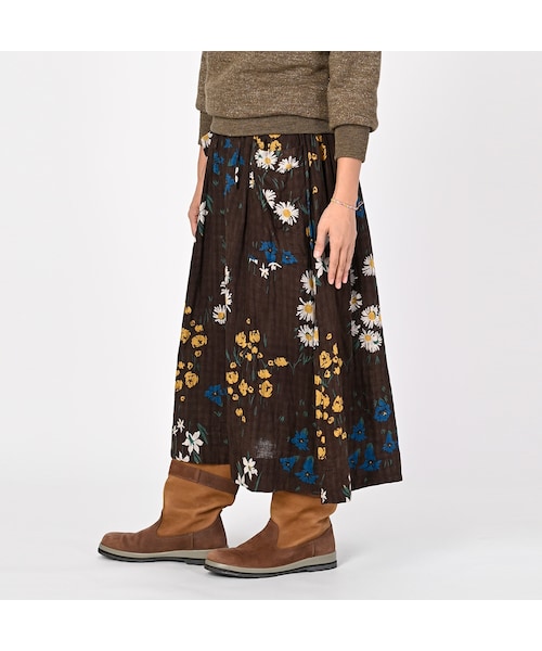 未使用級✨フォーティーファイブアール スカート　リリー　フラワー レディース 未使用級✨フォーティーファイブアール スカート リリー