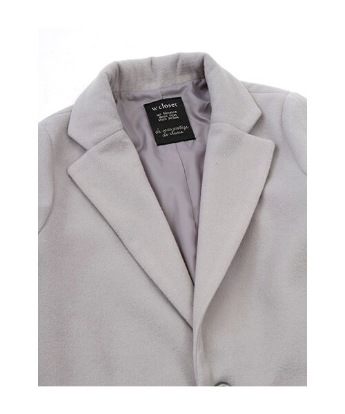 w closet(ダブルクローゼット)の「シングルチェスターコート(トップス・レディース・L.グレー/キャメル/ブラック・FREE)」の7枚目の写真