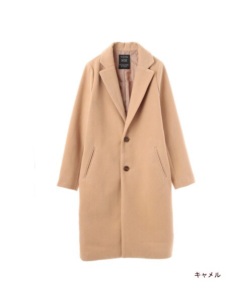 w closet(ダブルクローゼット)の「シングルチェスターコート(トップス・レディース・L.グレー/キャメル/ブラック・FREE)」の3枚目の写真