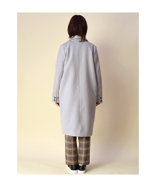 w closet(ダブルクローゼット)の「シングルチェスターコート(トップス・レディース・L.グレー/キャメル/ブラック・FREE)」の6枚目の写真