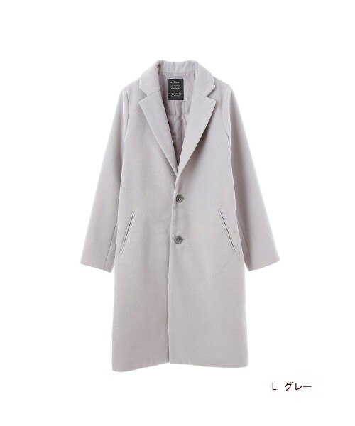 w closet(ダブルクローゼット)の「シングルチェスターコート(トップス・レディース・L.グレー/キャメル/ブラック・FREE)」の2枚目の写真