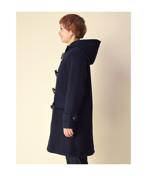 w closet（ダブルクローゼット）の「ダブルフェイスダッフルコート（トップス・レディース・ネイビー/ブラック/ベージュ※こちらのカラーは1・FREE）」の5枚目の写真
