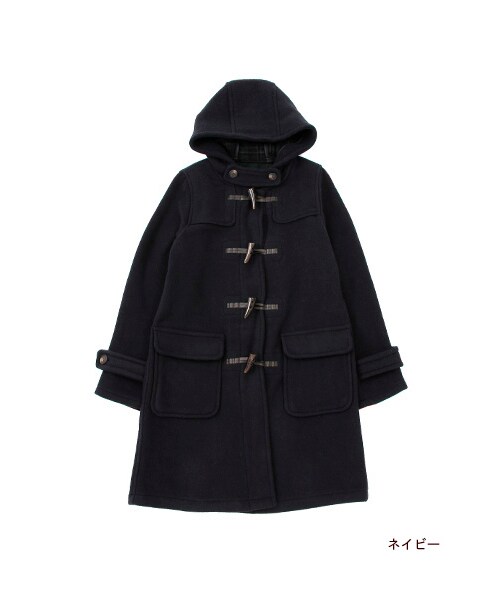 w closet（ダブルクローゼット）の「ダブルフェイスダッフルコート（トップス・レディース・ネイビー/ブラック/ベージュ※こちらのカラーは1・FREE）」の2枚目の写真