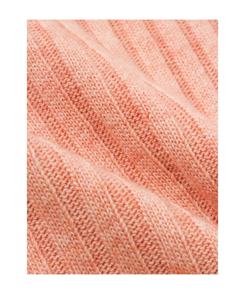 w closet(ダブルクローゼット)の「ワイドリブパール付きプルオーバー(トップス・レディース・オフホワイト/グレー/スモークピンク/ネイビー/オフホワイト×ブラック・FREE)」の14枚目の写真