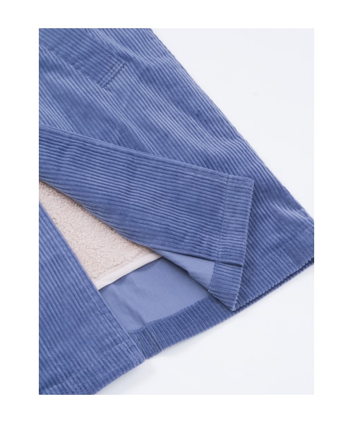 w closet(ダブルクローゼット)の「コーデュロイシングルテーラードコート(トップス・レディース・エクリュ/ライトグレー/ダークサックス/ネイビー・FREE)」の10枚目の写真