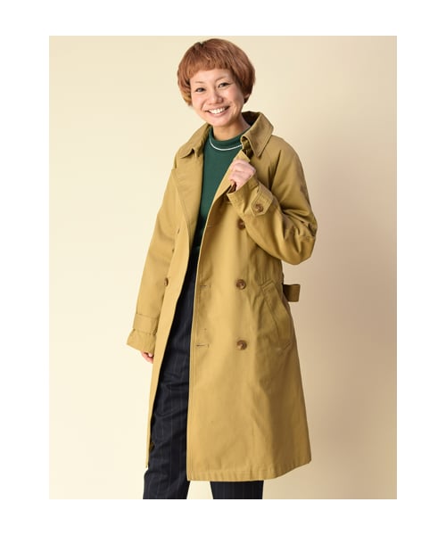 w closet(ダブルクローゼット)の「ライナー付きツイルトレンチコート(トップス・レディース・ベージュ/ネイビー・FREE)」の1枚目の写真