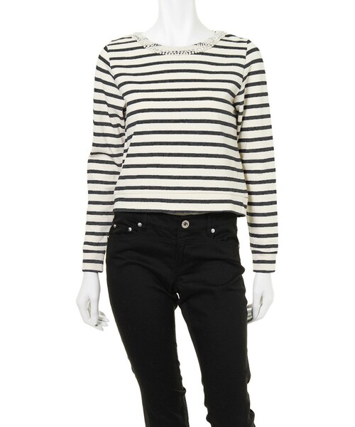 MERCURYDUO（マーキュリーデュオ）の「【LUX】 ビジュ付ボーダーTOPS（トップス・レディース・ミックス・F）」の11枚目の写真