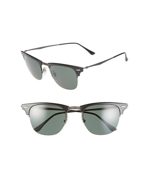 Ray-Ban(レイバン)の「Ray-Ban 'TECH Liteforce - Clubmaster' 51mm Sunglasses(サングラス・メンズ・Black/ Green)」の2枚目の写真
