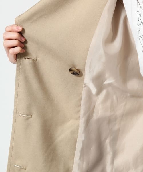 GLOBAL WORK（グローバルワーク）の「【WEB限定先行予約】ニュアンストレンチコート（ジャケット/アウター・レディース・ベージュ52/カーキ75/ネイビー88・S/Ｍ/Ｌ）」の19枚目の写真