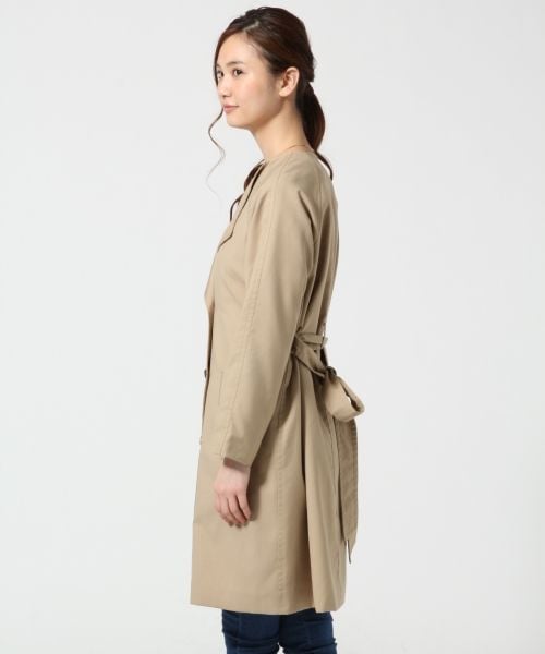 GLOBAL WORK（グローバルワーク）の「【WEB限定先行予約】ニュアンストレンチコート（ジャケット/アウター・レディース・ベージュ52/カーキ75/ネイビー88・S/Ｍ/Ｌ）」の8枚目の写真