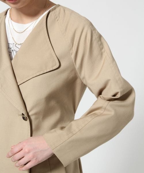 GLOBAL WORK（グローバルワーク）の「【WEB限定先行予約】ニュアンストレンチコート（ジャケット/アウター・レディース・ベージュ52/カーキ75/ネイビー88・S/Ｍ/Ｌ）」の11枚目の写真