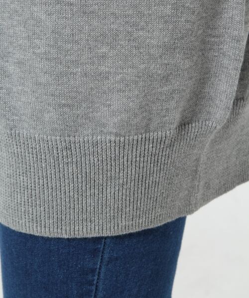 GLOBAL WORK（グローバルワーク）の「【WEB限定先行予約】Ｖネックロングカーデ長袖（トップス・レディース・グレー12/ネイビー88・Ｍ/Ｌ）」の13枚目の写真