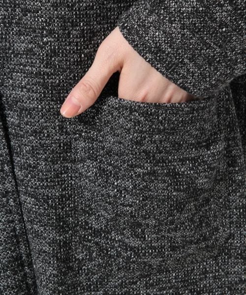 GLOBAL WORK（グローバルワーク）の「【WEB限定先行予約】ＭＩＸロングジャケット（ジャケット/アウター・レディース・MIXグレー18/ネイビー88・Ｍ/Ｌ）」の9枚目の写真