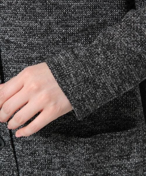 GLOBAL WORK（グローバルワーク）の「【WEB限定先行予約】ＭＩＸロングジャケット（ジャケット/アウター・レディース・MIXグレー18/ネイビー88・Ｍ/Ｌ）」の10枚目の写真