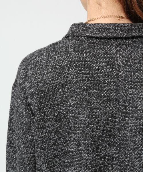 GLOBAL WORK（グローバルワーク）の「【WEB限定先行予約】ＭＩＸロングジャケット（ジャケット/アウター・レディース・MIXグレー18/ネイビー88・Ｍ/Ｌ）」の12枚目の写真