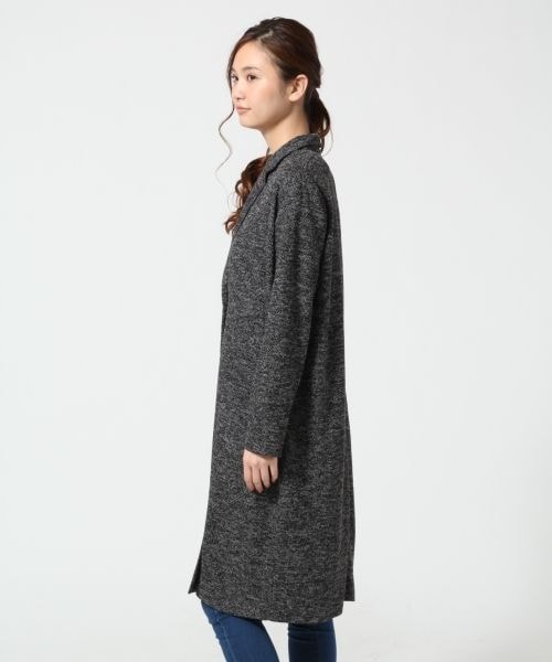 GLOBAL WORK（グローバルワーク）の「【WEB限定先行予約】ＭＩＸロングジャケット（ジャケット/アウター・レディース・MIXグレー18/ネイビー88・Ｍ/Ｌ）」の5枚目の写真