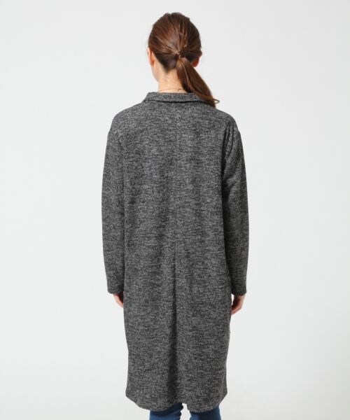 GLOBAL WORK（グローバルワーク）の「【WEB限定先行予約】ＭＩＸロングジャケット（ジャケット/アウター・レディース・MIXグレー18/ネイビー88・Ｍ/Ｌ）」の6枚目の写真