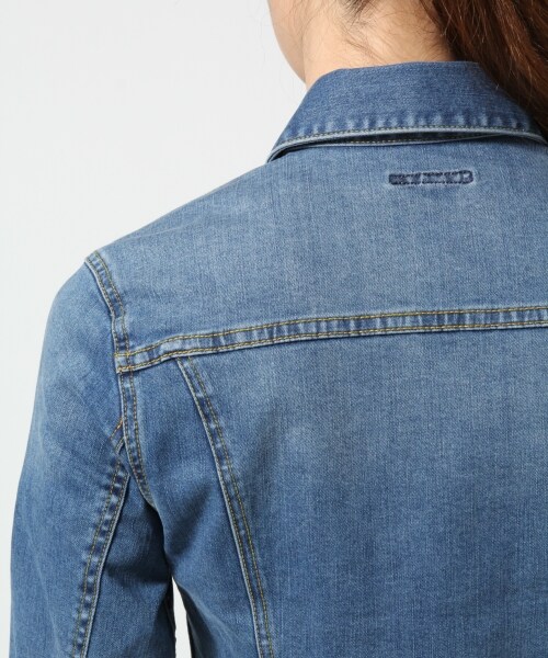 GLOBAL WORK（グローバルワーク）の「【WEB限定先行予約】Ｇジャン１５ＳＳ（ジャケット/アウター・レディース・ブルー86/ネイビー89・Ｍ/Ｌ）」の12枚目の写真