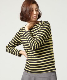 LEPSIM | 【NEW ARRIVAL】ボーダーキリカエボートネックプルオーバー(トップス)