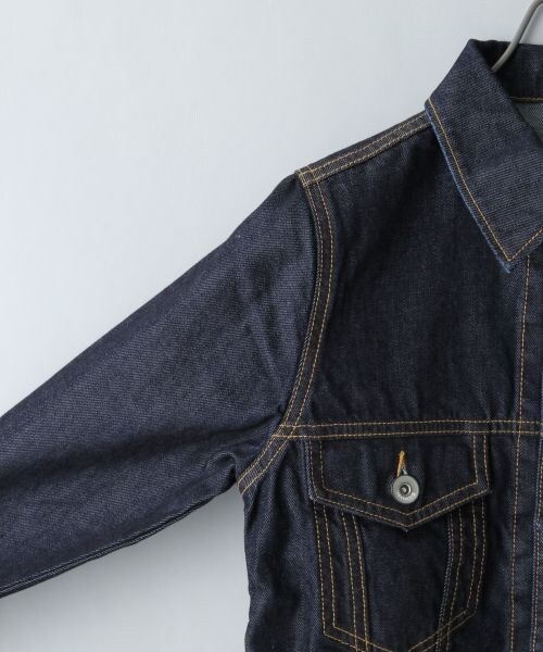 JEANASIS（ジーナシス）の「【先行予約】BASIC Gジャン（ジャケット/アウター・レディース・インディゴブルー/ダークインディゴブルー・FREE）」の5枚目の写真