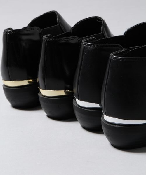 JEANASIS(ジーナシス)の「【先行予約】サイドゴアアンクルブーツ(シューズ・レディース・ブラック×シルバー/ブラック×ゴールド・M(23~24)/L(24~25))」の9枚目の写真