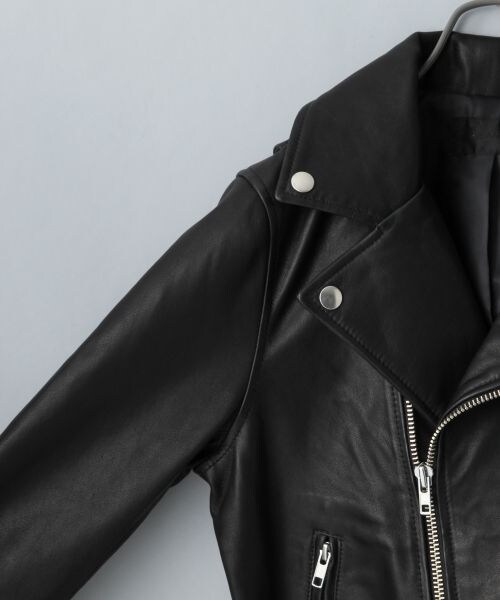 JEANASIS（ジーナシス）の「【先行予約】15SSレザーライダース（ジャケット/アウター・レディース・ブラック・FREE）」の4枚目の写真