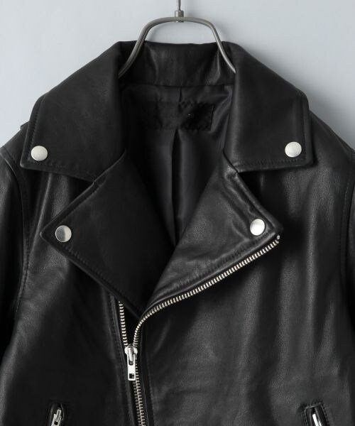 JEANASIS（ジーナシス）の「【先行予約】15SSレザーライダース（ジャケット/アウター・レディース・ブラック・FREE）」の3枚目の写真