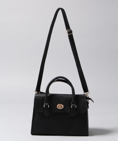 JEANASIS（ジーナシス）の「【先行予約】フロントキートートバック（バッグ・レディース・オフホワイト/ブラック/ブラウン・FREE）」の2枚目の写真