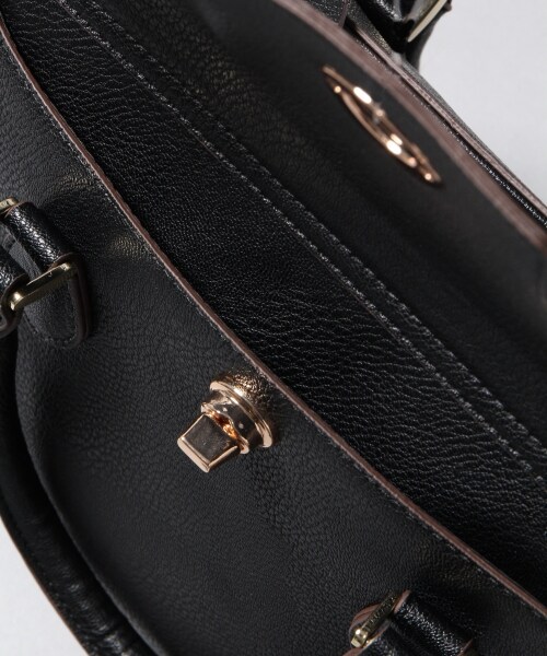 JEANASIS（ジーナシス）の「【先行予約】フロントキートートバック（バッグ・レディース・オフホワイト/ブラック/ブラウン・FREE）」の6枚目の写真