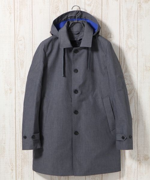 RAGEBLUE(レイジブルー)の「【4WAY仕様】ボンディングステンカラーコート(ジャケット/アウター・メンズ・グレー/ライトベージュ/ネイビー・M/L)」の1枚目の写真