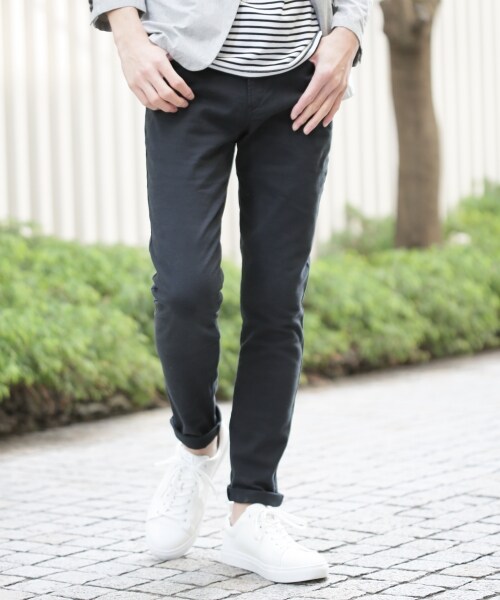 RAGEBLUE(レイジブルー)の「【先行予約】ストレッチツイルスキニーパンツ(パンツ・メンズ・ブラック/グレー/グリーン/ブルー・S(28インチ)/M(30インチ)/L(32インチ))」の1枚目の写真
