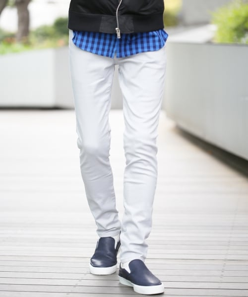 RAGEBLUE(レイジブルー)の「【先行予約】ストレッチツイルスキニーパンツ(パンツ・メンズ・ブラック/グレー/グリーン/ブルー・S(28インチ)/M(30インチ)/L(32インチ))」の2枚目の写真