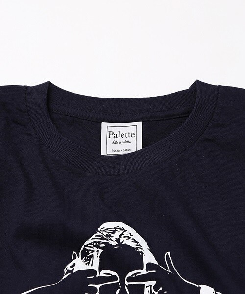 Palette TOKYO（パレットトーキョー）の「THE WOMEN TEE（Tシャツ/カットソー・メンズ・NAVY/WHITE/BLACK・S/M/L）」の11枚目の写真