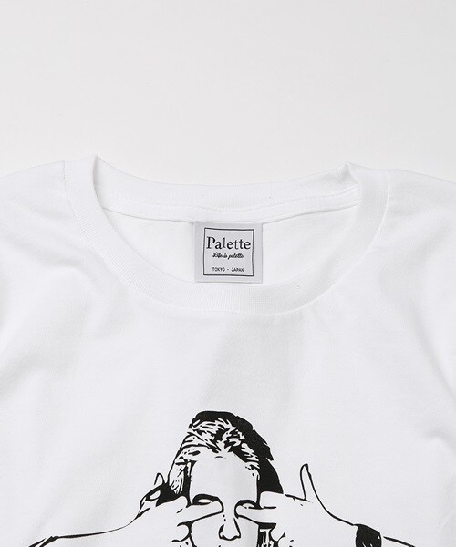 Palette TOKYO（パレットトーキョー）の「THE WOMEN TEE（Tシャツ/カットソー・メンズ・NAVY/WHITE/BLACK・S/M/L）」の4枚目の写真