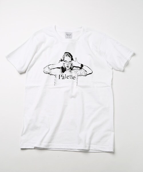 Palette TOKYO（パレットトーキョー）の「THE WOMEN TEE（Tシャツ/カットソー・メンズ・NAVY/WHITE/BLACK・S/M/L）」の2枚目の写真