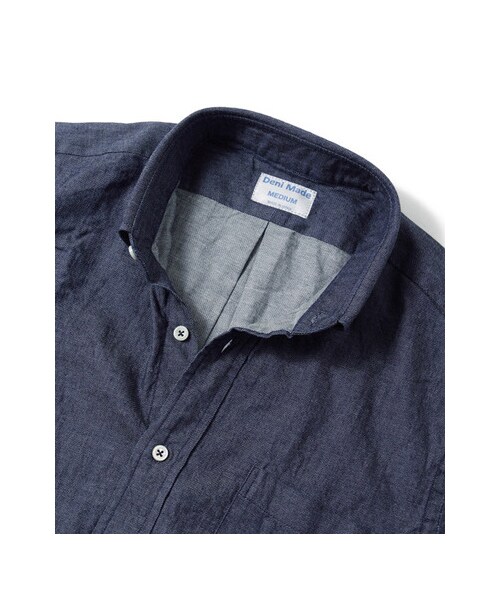 URBAN RESEARCH(アーバンリサーチ)の「DENIMADE デニムシャツ OW(トップス・メンズ・INDIGO・S/M/L)」の5枚目の写真