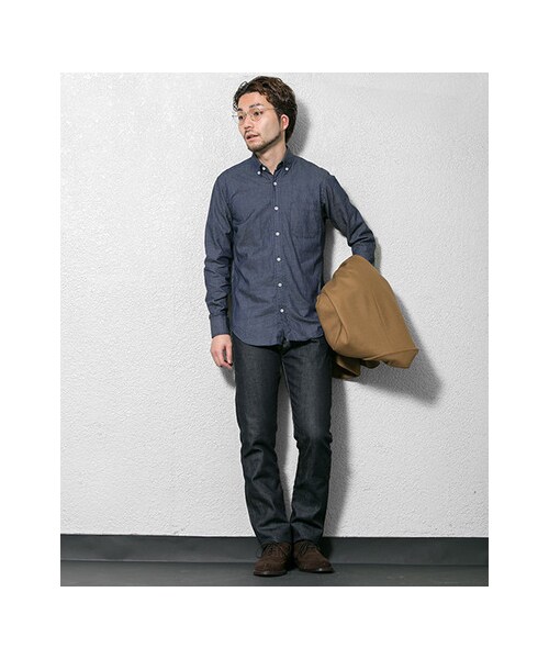 URBAN RESEARCH(アーバンリサーチ)の「DENIMADE デニムシャツ OW(トップス・メンズ・INDIGO・S/M/L)」の3枚目の写真