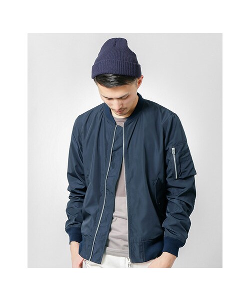 URBAN RESEARCH(アーバンリサーチ)の「ALPHA×URBAN RESEARCH iD 別注MA-1ジャケット(ジャケット/アウター・メンズ・NAVY/KHAKI/WHITE・S/M/L)」の4枚目の写真