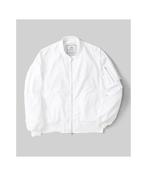 URBAN RESEARCH(アーバンリサーチ)の「ALPHA×URBAN RESEARCH iD 別注MA-1ジャケット(ジャケット/アウター・メンズ・NAVY/KHAKI/WHITE・S/M/L)」の2枚目の写真