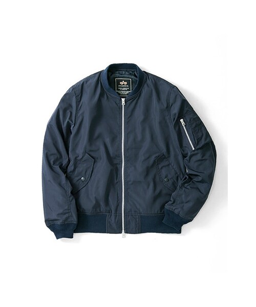 URBAN RESEARCH(アーバンリサーチ)の「ALPHA×URBAN RESEARCH iD 別注MA-1ジャケット(ジャケット/アウター・メンズ・NAVY/KHAKI/WHITE・S/M/L)」の1枚目の写真