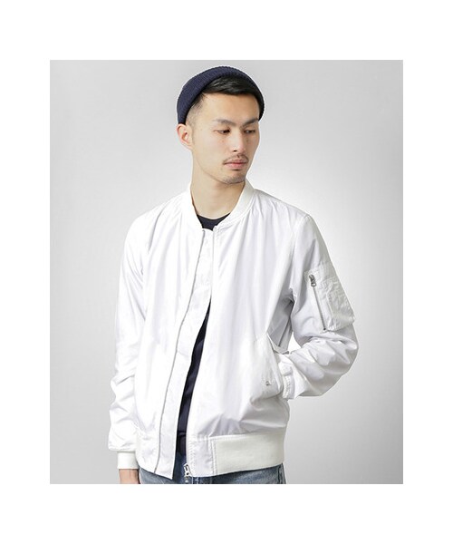 URBAN RESEARCH(アーバンリサーチ)の「ALPHA×URBAN RESEARCH iD 別注MA-1ジャケット(ジャケット/アウター・メンズ・NAVY/KHAKI/WHITE・S/M/L)」の8枚目の写真