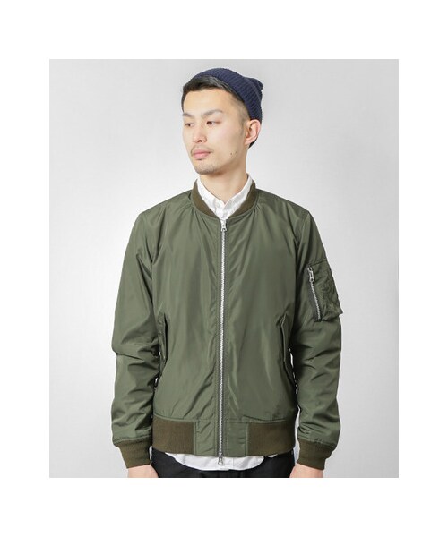 URBAN RESEARCH(アーバンリサーチ)の「ALPHA×URBAN RESEARCH iD 別注MA-1ジャケット(ジャケット/アウター・メンズ・NAVY/KHAKI/WHITE・S/M/L)」の10枚目の写真