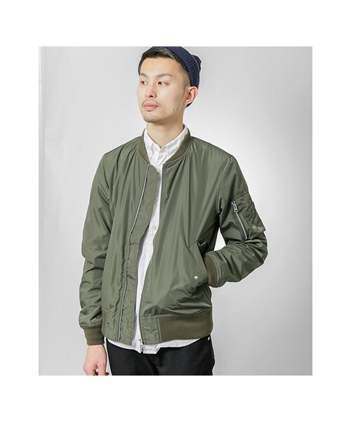 URBAN RESEARCH(アーバンリサーチ)の「ALPHA×URBAN RESEARCH iD 別注MA-1ジャケット(ジャケット/アウター・メンズ・NAVY/KHAKI/WHITE・S/M/L)」の6枚目の写真