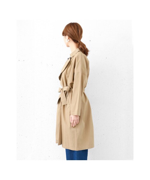 URBAN RESEARCH DOORS（アーバンリサーチドアーズ）の「コットンワイドビッグコート（ジャケット/アウター・レディース・BEIGE/KHAKI/NAVY・one）」の16枚目の写真